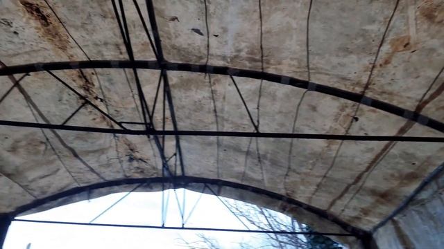 тестовый навес у дедушки готов