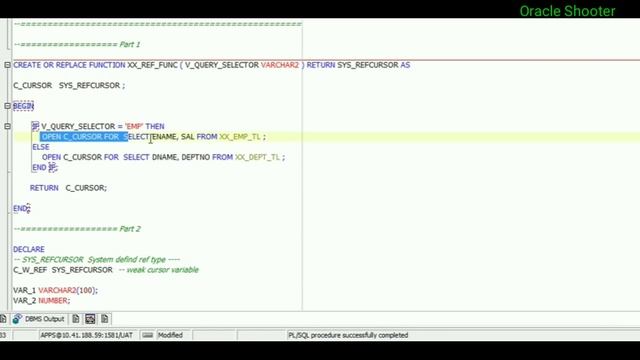 PL/SQL Tutorial #38: How to use Ref cursor with function and procedure- Part-2 смотреть онлайн