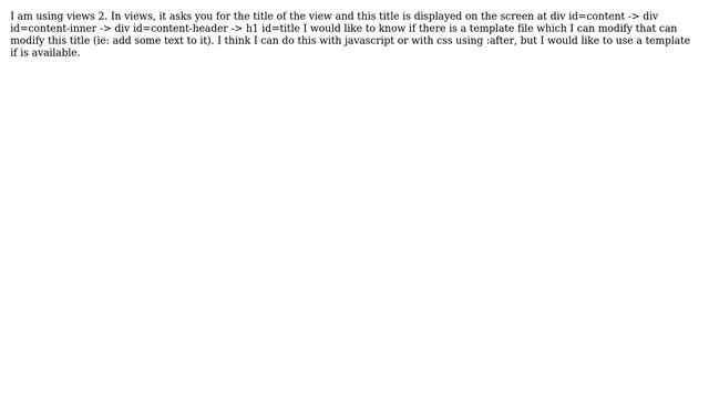 Drupal: template file for content header of a view смотреть онлайн