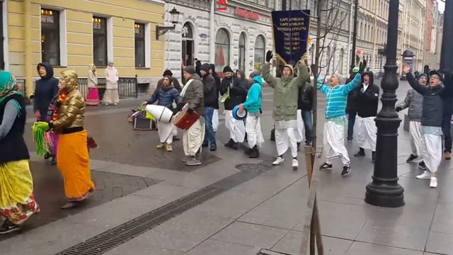 Харе Кришна.Харинама 12.11.2017 Санкт Петербург смотреть онлайн