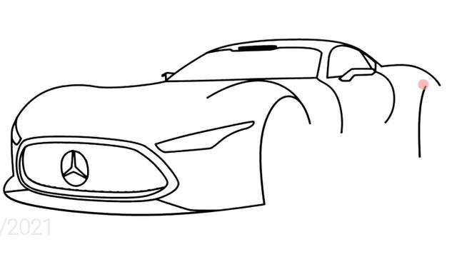 How to draw a Mercedes Benz смотреть онлайн