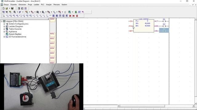4 Bölüm   Fatek PLC İle Step Motor Sürmek   Döner Tabala, Kartezyen Robot Yapmak