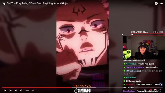 SimbaThaGod Reacts To Don’t Drop Anything Around Gojo! смотреть онлайн