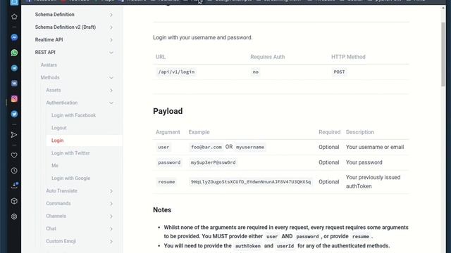 Rocketchat Login Api смотреть онлайн