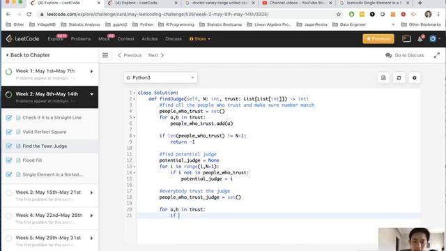 Leetcode - Find the Town Judge (Python) смотреть онлайн