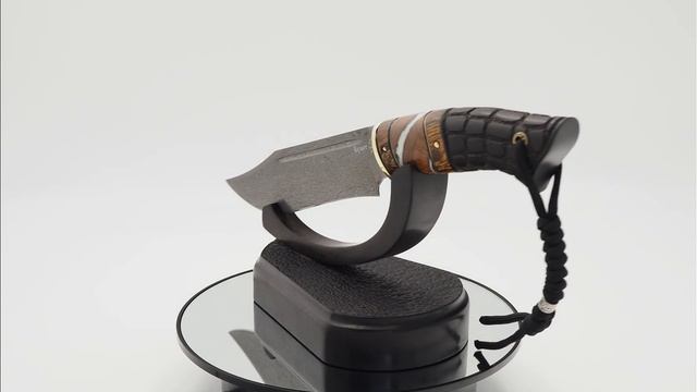 Нож Аллигатор, клинок из тигельного булата смотреть онлайн
