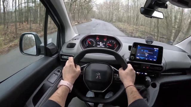Peugeot Rifter [1.5 BlueHDI 102HP] |0-100| POV Test Drive #1640 Joe Black