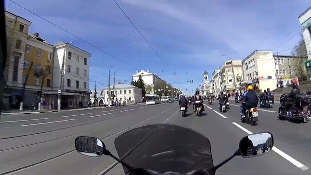 Колонна на открытие мотосезона 2019 Тверь смотреть онлайн