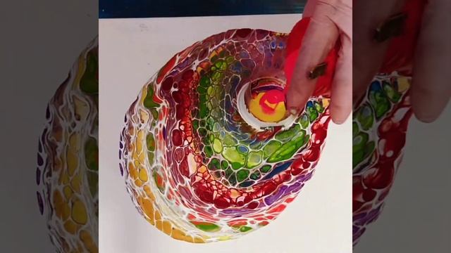 Open Cup и жидкий акрил. Силикон в технике акриловая заливка.#Shorts, смотреть онлайн