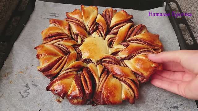 Потрясающий цветок с ореховой пастой "Сдобная булочка" смотреть онлайн