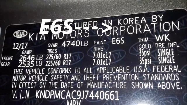 Kia Sportage Paint Code Location All Years смотреть онлайн