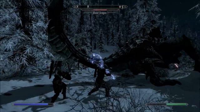 Dragon VS Giant - The Elder Scrolls V Skyrim смотреть онлайн