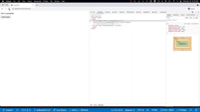 09 HTML buttons to call JavaScript Functions смотреть онлайн