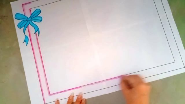 Chart paper decoration ideas/Chart paper border design/Chart paper decoration/paper Border design смотреть онлайн