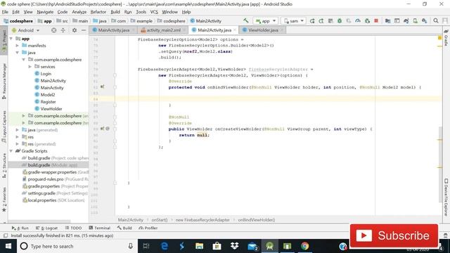 firebase recycler adapter tutorial || On Populate Viewholder problem Solution смотреть онлайн