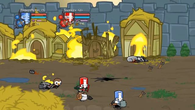 Castle Crashers #2 - Я почему то часто умираю(ParkerRetro and Swarley) смотреть онлайн
