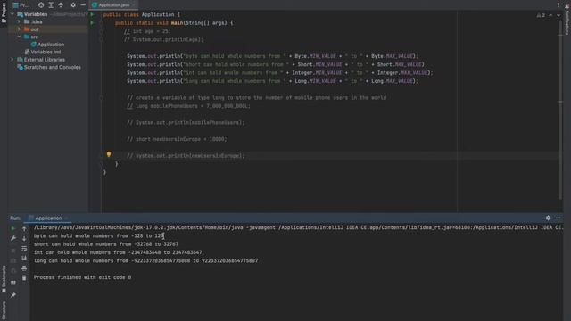 Primitive Data Types in Java - byte смотреть онлайн