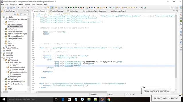 03 Insert Data ORM Hibernate & MySql | #16 | Sub-System Project-01 | Spring Core Module | B-FLY IT смотреть онлайн