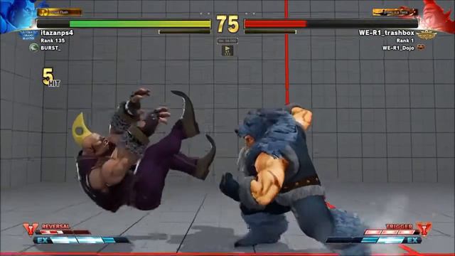 SFV AE WORLD N 1 TRASHBOX BIRDIE VS ITAZAN ZANGIEF смотреть онлайн
