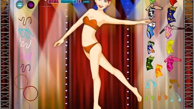 Gymnastics Girl Dress Up Flash Game смотреть онлайн