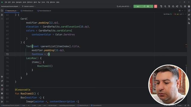 Nested LazyColumn - Android Jetpack Compose смотреть онлайн