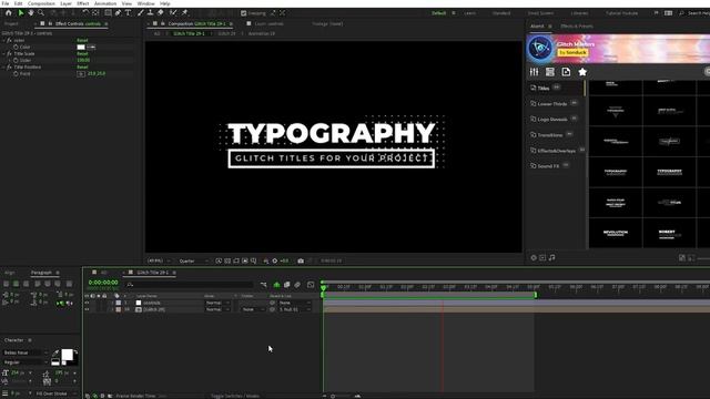 Create Glitch Effects for Motion Graphics in After Effects | Tutorial смотреть онлайн