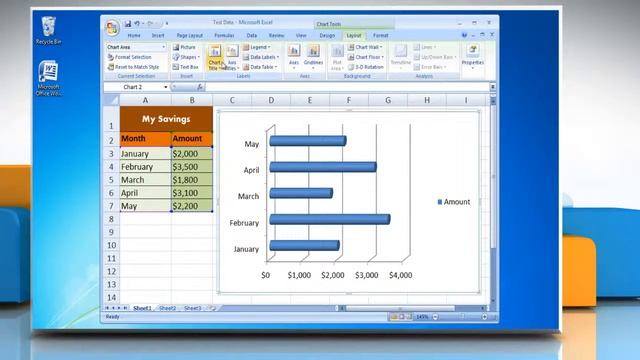 How to Add Titles in a Bar Graph in Excel 2007 смотреть онлайн