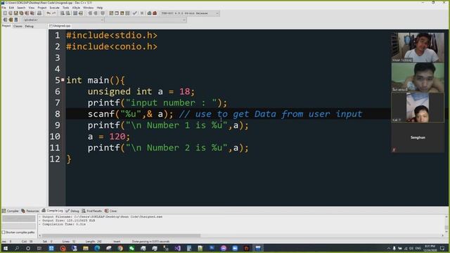 Datatype part 3 (unsigned) in C Speak Khmer смотреть онлайн