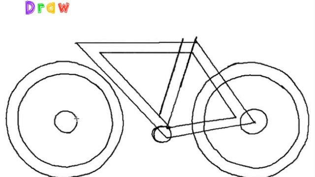 How to Draw a Bicycle Easy Step by Step смотреть онлайн