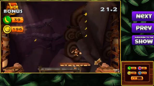 Donkey Kong Country Returns 3D - 6-6 Crumble Canyon All Puzzle Pieces and KONG Letters