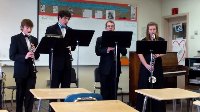 NKHS Clarinet Quartet-N.Watters, Schmitt, Hardy & Haworth @ CK Solo & Ensemble смотреть онлайн