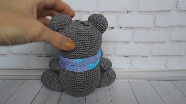 Мишка Тедди крючком! Моя новая игрушечка! Обзор. смотреть онлайн