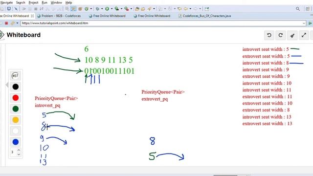 Codeforces Bus of Characters - Interesting Coding Problem Solved Using Priority Queue смотреть онлайн