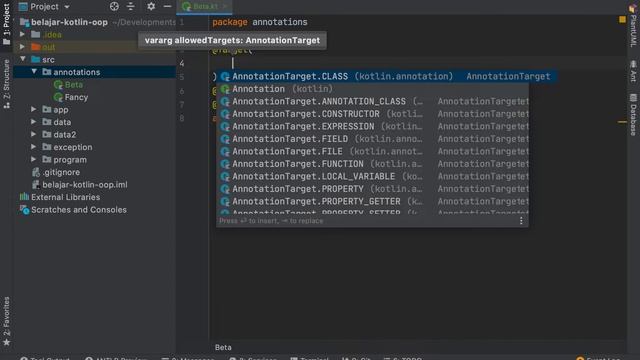 Belajar Kotlin OOP - 47 Annotation Target смотреть онлайн