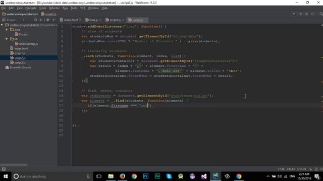 UnderscoreJS Tutorial - Learn UnderscoreJS in One Video смотреть онлайн