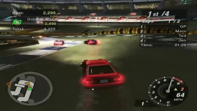 Need For Speed Underground 2 Game Play Drift Toyota Corolla gts PC Throwback смотреть онлайн