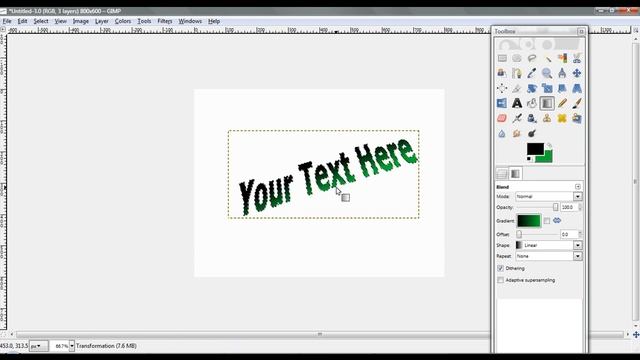 Gimp Tutorial Making your own Logo / Word Art / Title смотреть онлайн