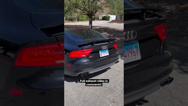 Aggressive Audi S7 exhaust - Muffler & Resonator delete! смотреть онлайн