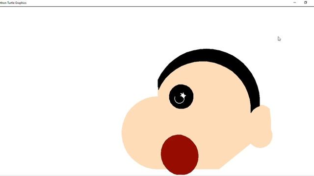 Draw Shinchan's face using python turtle | simple code | helpucode смотреть онлайн