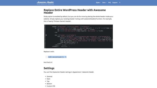 Awesome Header WordPress Plugin смотреть онлайн