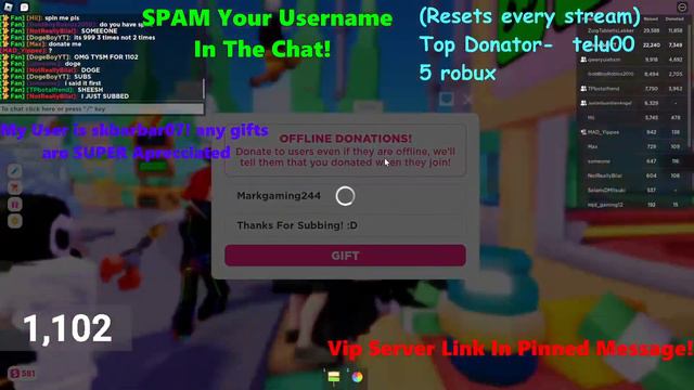 (🔴LIVE) PLS DONATE Gifting Chat! Road to 2k Subs! смотреть онлайн