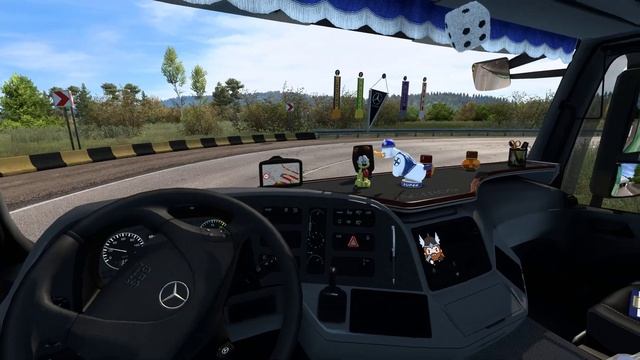 ETS2 1.41 - Euro Truck Simulator 2 - Mercedes-Benz Actros MP3 - Ploiesti (RO) to Balti (MD) смотреть онлайн