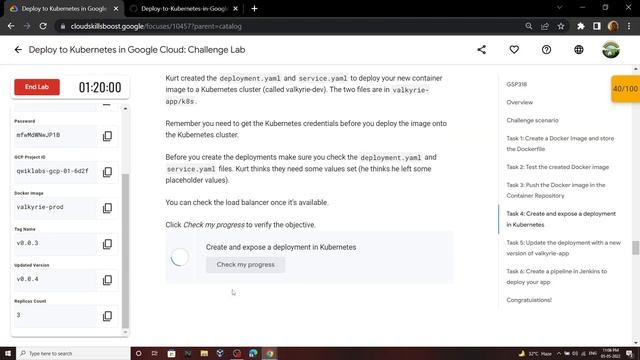 Deploy to Kubernetes in Google Cloud: Challenge Lab смотреть онлайн