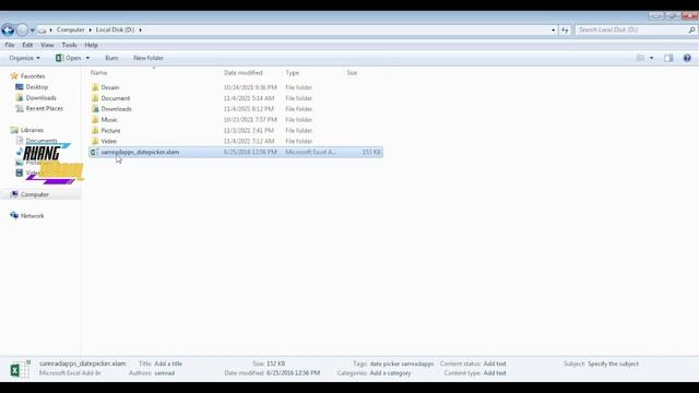 Cara menambah Menu Ribbon Date Picker di Microsoft Excel смотреть онлайн