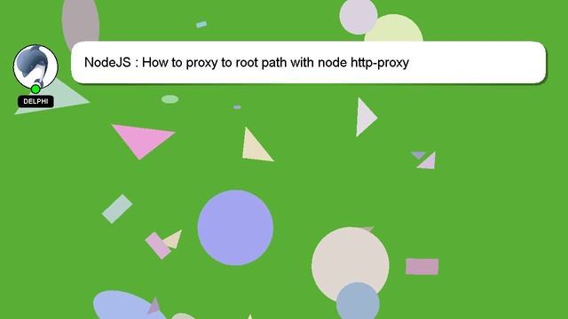 NodeJS : How to proxy to root path with node http-proxy смотреть онлайн