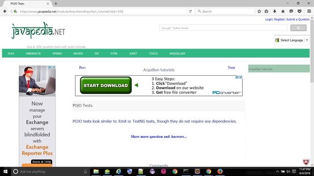 POJO Tests.
- javapedia.net смотреть онлайн