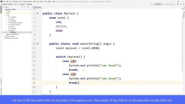 Bài 38: Hướng dẫn sử dụng enum trong java смотреть онлайн