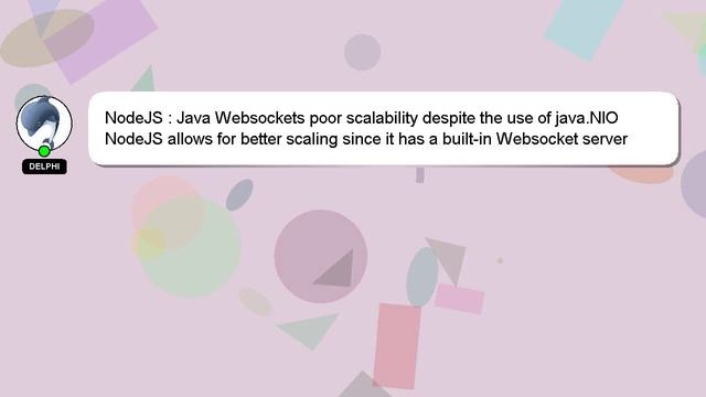 NodeJS : Java Websockets poor scalability despite the use of java.NIO смотреть онлайн