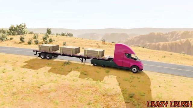 Spike Strip High Speed Crashes #8 BeamNg Drive смотреть онлайн