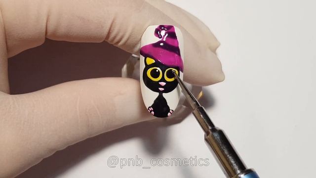 Нейл-арт "Страшный кот на Хэллоуин" от PNB смотреть онлайн